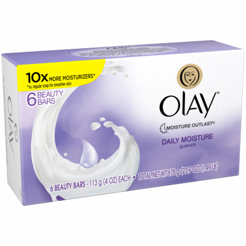 Olay Moisture Outlast Daily Moisture Quench Beauty Bar Perspective: left