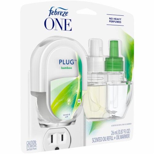 Febreze One Bamboo Scented Plug In Air Freshener Oil Refill Perspective: left