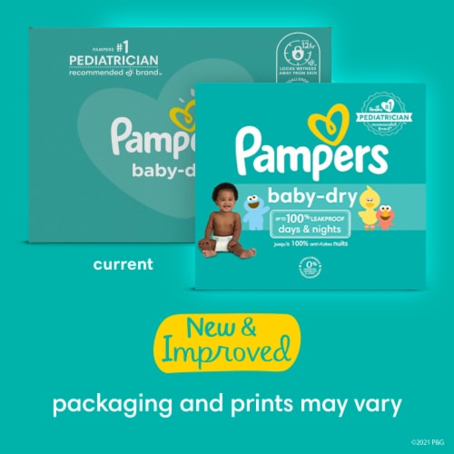 Pampers Baby Dry Diapers Size 4 Perspective: left