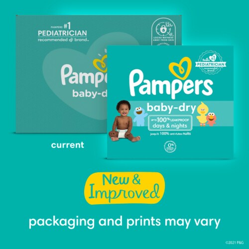 Pampers Baby Dry Diapers Size 4 Perspective: left
