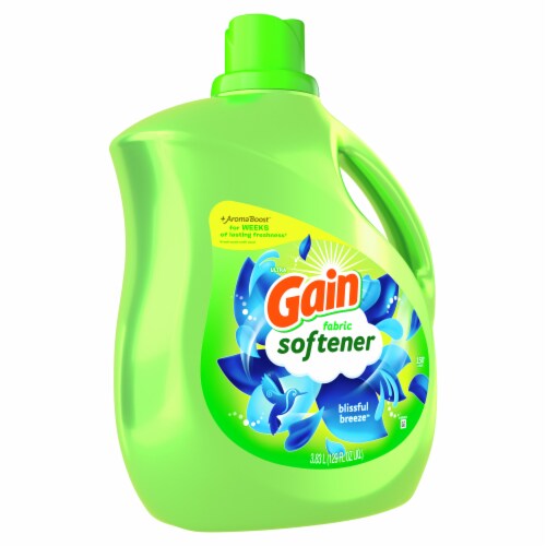 Gain Blissful Breeze Liquid Fabric Softener Perspective: left