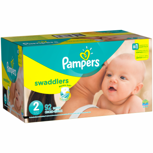 Pampers Pañales Swaddlers, talla 2, 32 unidades