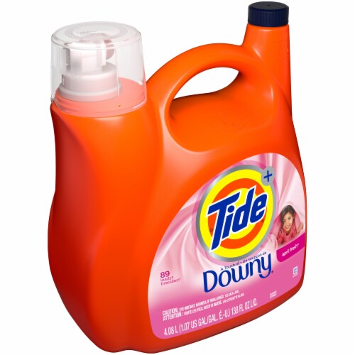 Tide Touch of Downy April Fresh Liquid Laundry Detergent Perspective: left