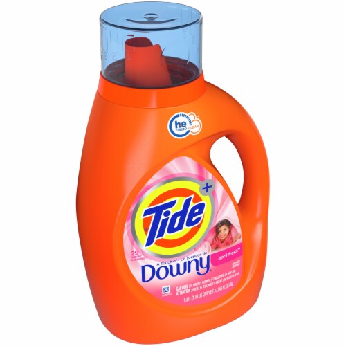 Tide® Plus a Touch of Downy® April Fresh Liquid Laundry Detergent Perspective: left
