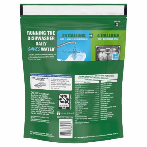 Cascade Complete ActionPacs Fresh Scent Dishwasher Detergent Perspective: left
