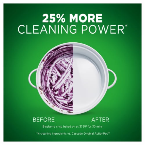 Cascade® Complete Lemon Scent Dishwasher Detergent ActionPacs Perspective: left