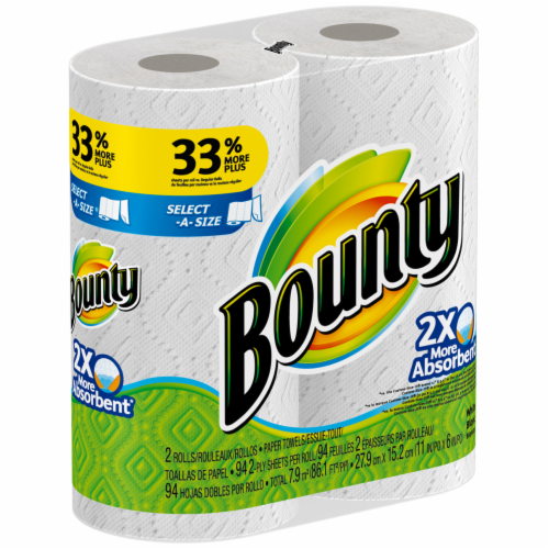 Bounty Select-A-Size Big Roll Paper Towels Perspective: left