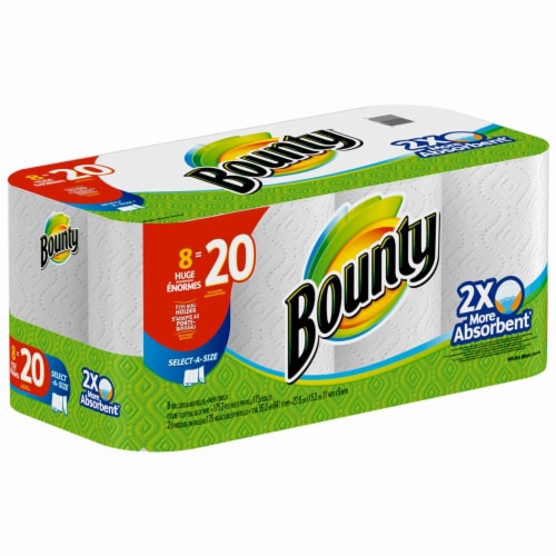 Bounty Select-A-Size Huge Roll Paper Towels Perspective: left