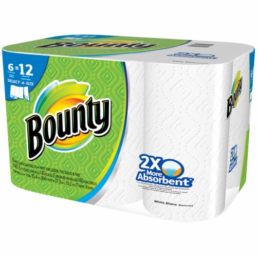 Bounty Select-A-Size Double Roll Paper Towels Perspective: left