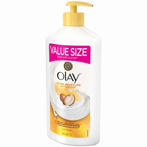 Olay Ultra Moisture Body Wash with Shea Butter Perspective: left