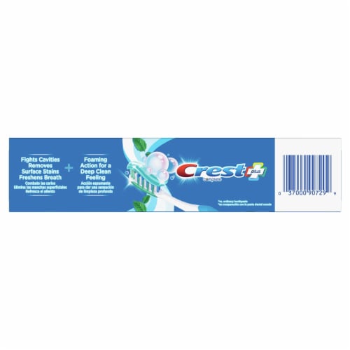 Crest Effervescent Mint Complete Plus Deep Clean Complete Whitening Toothpaste Perspective: left
