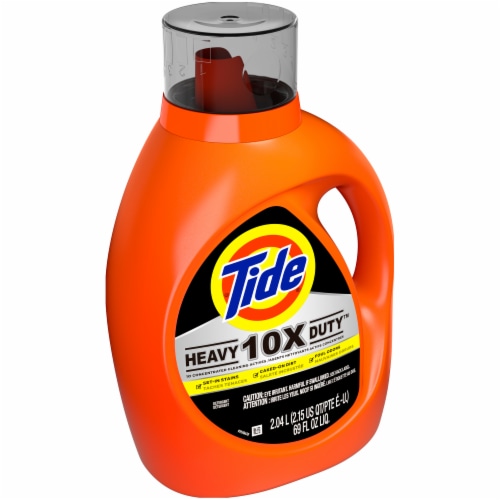 Tide 10x Heavy Duty Liquid Laundry Detergent Perspective: left