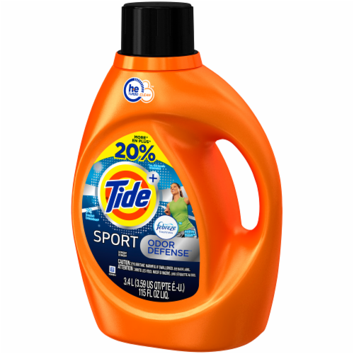 Tide Sport Odor Defense Liquid Laundry Detergent Perspective: left