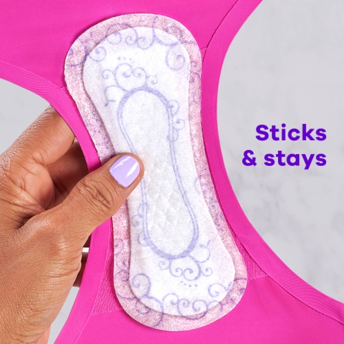 Always Radiant Daily Liners Regular Absorbency Unscented Perspective: left
