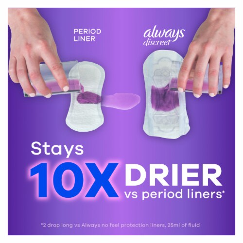Always Discreet Very Light Panty Liners Perspective: left