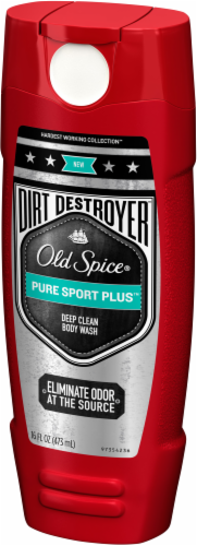 Old Spice Dirt Destroyer Pure Sport Plus Deep Clean Body Wash Perspective: left