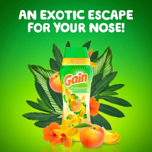 Gain Fireworks Island Fresh In-Wash Scent Booster Beads Perspective: left