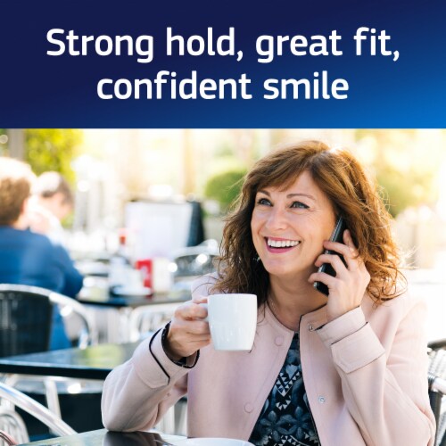 Fixodent Plus Breath Bacteria Guard Secure Denture Adhesive Perspective: left
