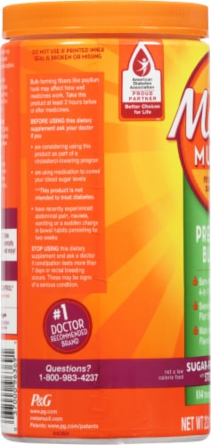 Metamucil® Premium Blend Orange Flavor Psyllium Powdered Fiber Supplement Perspective: left