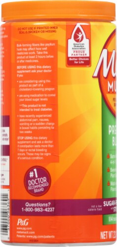 Metamucil® Premium Blend Orange Flavor Psyllium Powdered Fiber Supplement Perspective: left