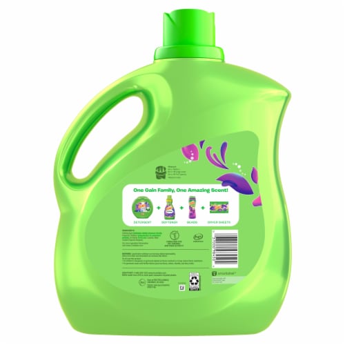 Gain Fabric Softner, Moonlight Breeze, 129 fl oz, 150 Loads, HE Compatible Perspective: left