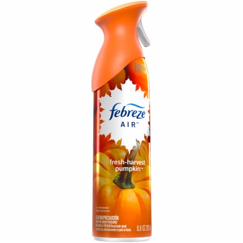 Febreze Limited Edition Air Fresh Harvest Pumpkin Air Refresher Spray Perspective: left