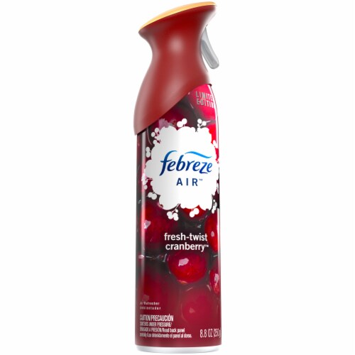 Febreze Limited Edition Air Fresh Twist Cranberry Air Refresher Spray Perspective: left