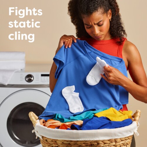 Bounce Fresh Linen Scented Fabric Softener Dryer Sheets Perspective: left