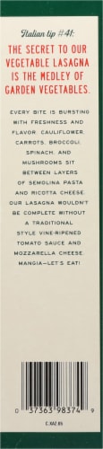 Michael Angelo's® Vegetable Lasagna Family Size Frozen Meal Perspective: left