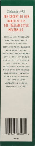 Michael Angelo's® Baked Ziti with Meatballs Family Size Frozen Meal Perspective: left