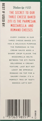 Michael Angelo's® Three Cheese Baked Ziti Frozen Meal Perspective: left