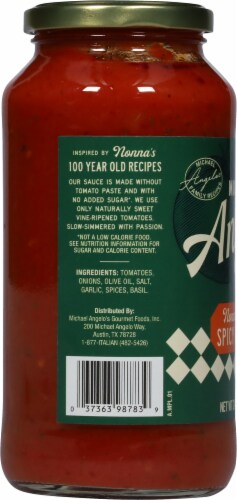 Michael Angelo's Nonna's Secret Spicy Marinara Perspective: left