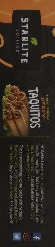 Starlite Cuisine Vegan Beef Style Corn Tortilla Taquitos 8 Count Perspective: left