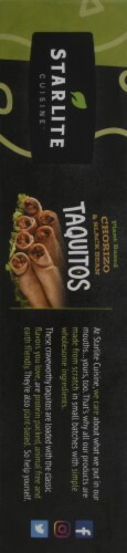 Starlite Cuisine Vegan Chorizo & Black Bean Style Corn Tortilla Taquitos 8 Count Perspective: left