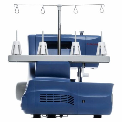Singer S0230 Serger Sewing Machine w/Included Accessory Kit & Free Arm, Blue Perspective: left