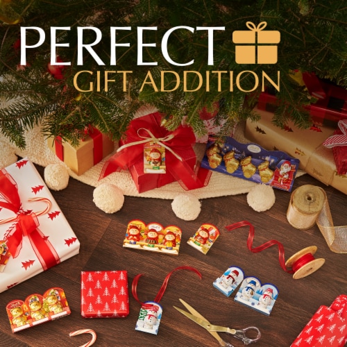 Lindt Santa Milk Chocolate Christmas Candy Perspective: left