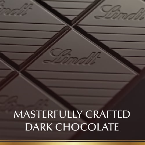 Lindt EXCELLENCE 70% Cocoa Dark Chocolate Candy Bar Perspective: left