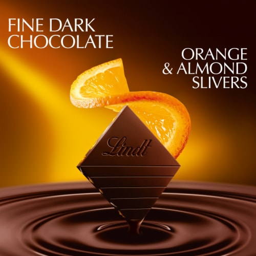 Lindt EXCELLENCE Intense Orange Dark Chocolate Candy Bar Perspective: left