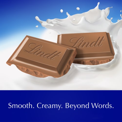 Lindt CLASSIC RECIPE Milk Chocolate Candy Bar Perspective: left