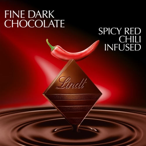 Lindt EXCELLENCE Chili Dark Chocolate Candy Bar Perspective: left