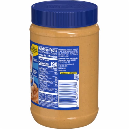 Skippy® Super Chunk® Extra Crunchy Peanut Butter Spread Perspective: left