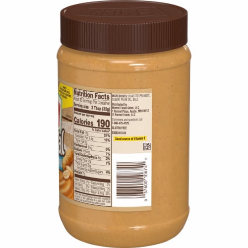 Skippy® Natural Creamy Peanut Butter Spread Perspective: left