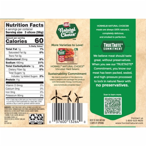 Hormel® Natural Choice® Smoked Turkey Deli Meat Perspective: left