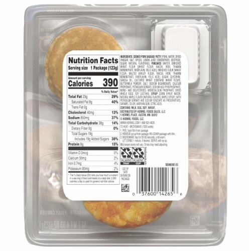 Hormel® Black Label® Breakfast Combos Breakfast Kits With Pancakes And Sausage Perspective: left