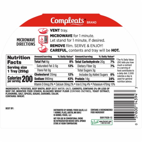 Hormel® Compleats® Beef Pot Roast Perspective: left