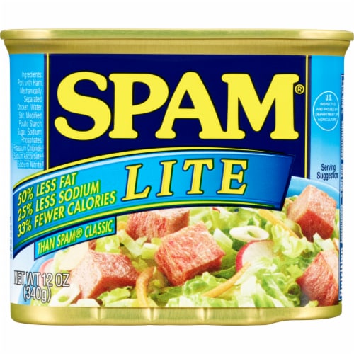SPAM® Lite Canned Luncheon Meat Perspective: left
