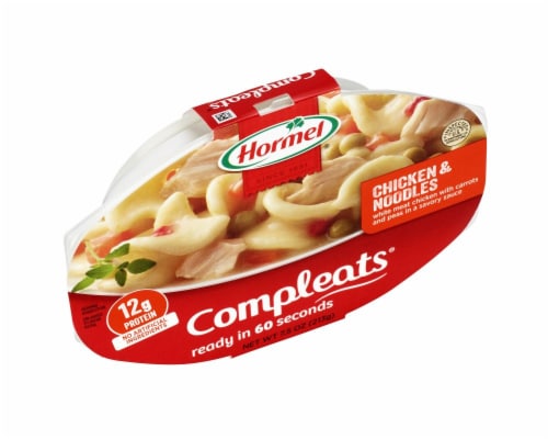 Hormel Compleats® Chicken & Noodles Microwave Tray Perspective: left