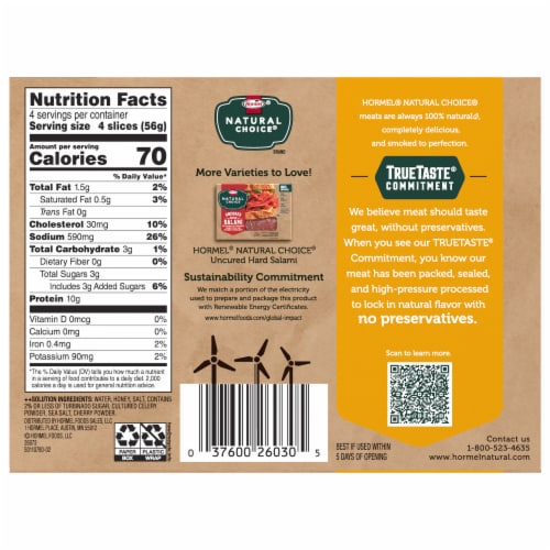 Hormel® Natural Choice® Honey Ham Deli Meat Perspective: left