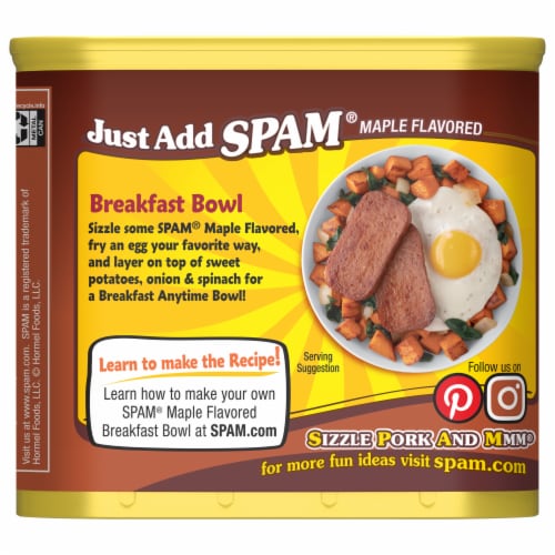 Spam Maple Flavored, Pack of 6, 12 Ounce Cans, Luncheon Meat Can, Hormel  Foods, Spam Musubi, Canned Meat, Fully Cooked Pork with Ham, Bundles,  Variety