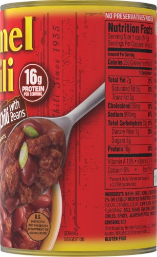 Hormel® Chunky Beef Chili with Beans Perspective: left